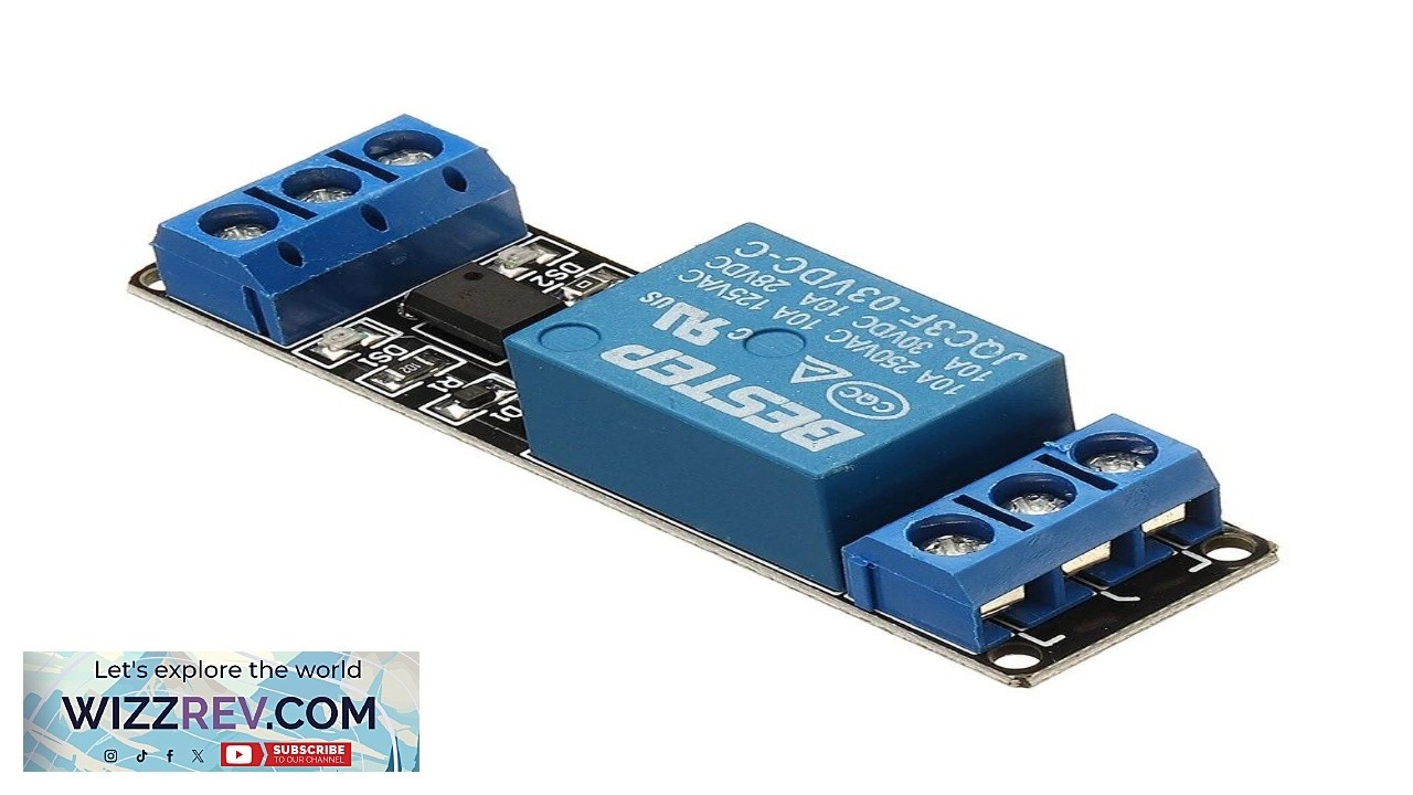 BESTEP 1 Channel 3.3V Low Level Trigger Relay Module Optocoupler Isolation Terminal