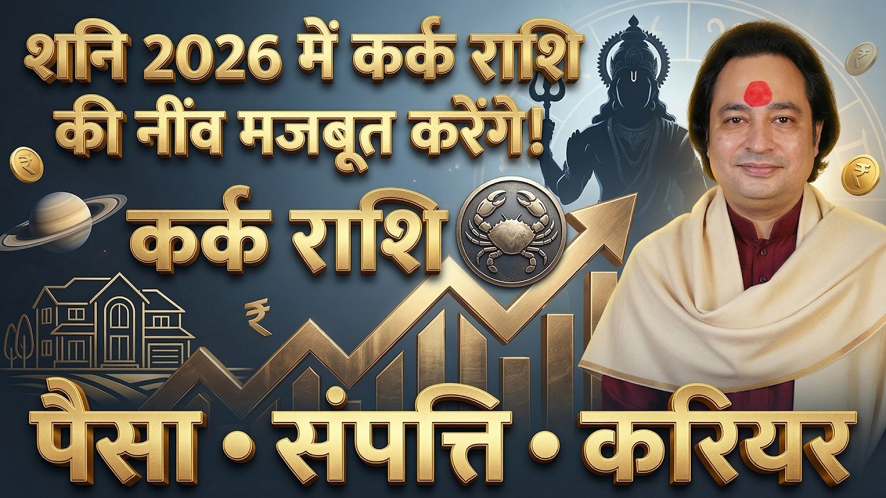 Kark Rashi 2026: Shani Dev Karenge Malamal! 💰 Paisa, Career & Business | Pt. Prakash Joshi