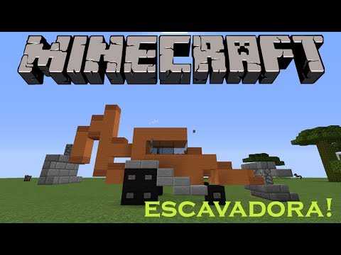 MINECRAFT- COMO FAZER UMA ESCAVADORA! (ESCAVADEIRA)