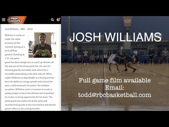 Josh Williams - Prep Hoops Highlights from Easter Classic 2022