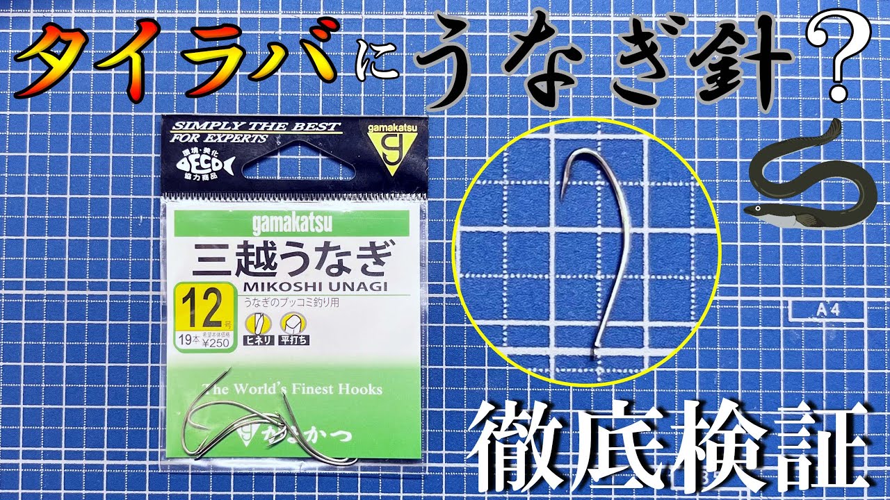 I tried using an eel hook for red snapper fishing and made a