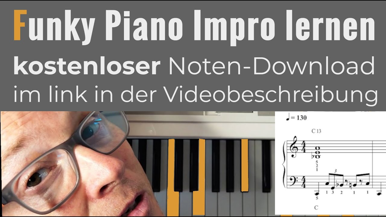 Lerne Funky Piano Play inkl. Noten