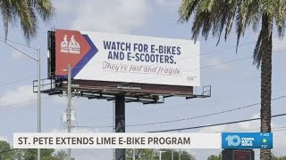 St. Petersburg extends the Lime E-Bike Program around the city