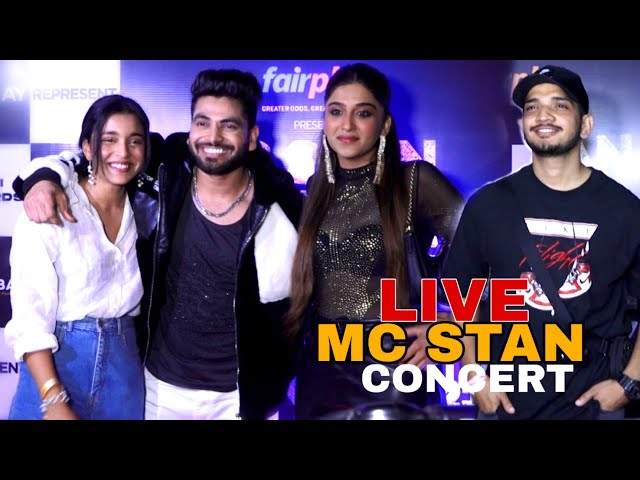 MC Stan goes shirtless at Mumbai concert; BB16's Shiv Thakare, Nimrit and  others attend, INSIDE videos