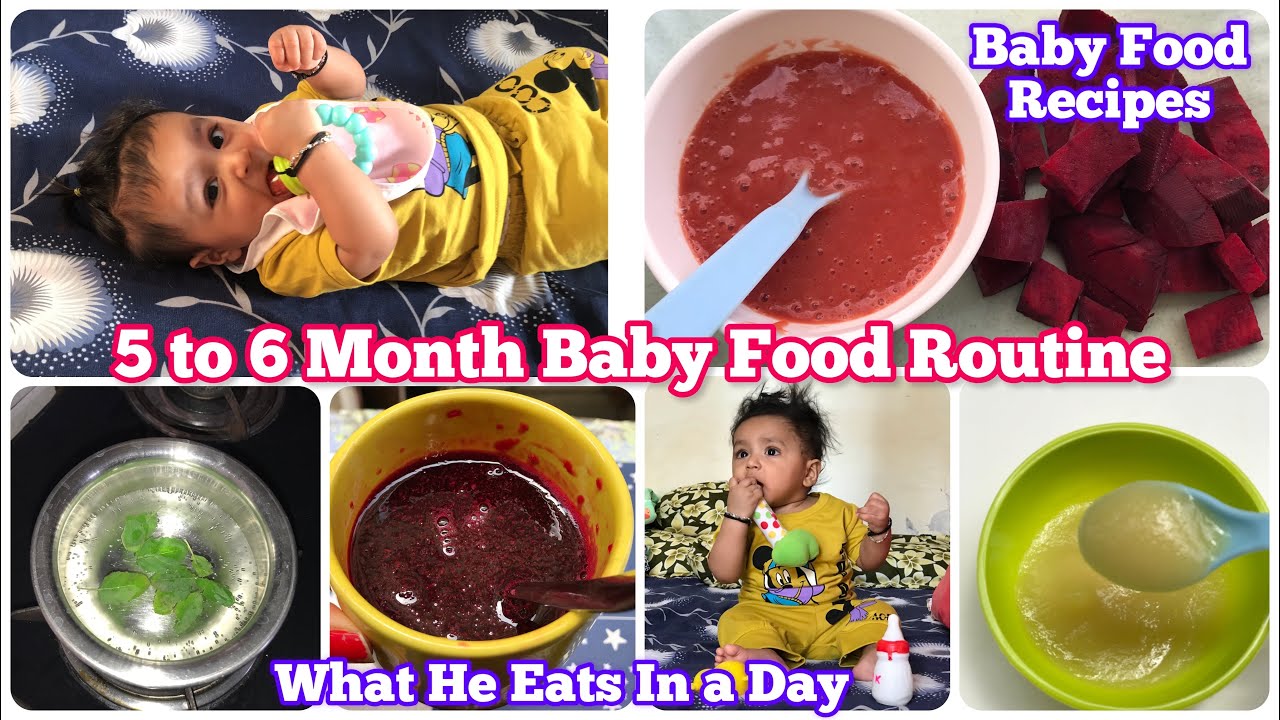 5 To 6 Month Baby Daily RoutineBaby First Food Recipes Rice Vegetables