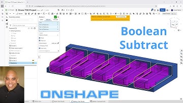 Onshape - Boolean Subtract