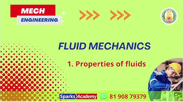 Properties of fluids - Fluid Mechanics -SSC/TNPSC/RRB/TRB/PSU