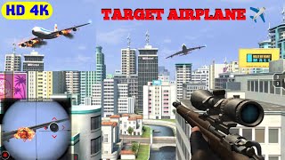 Target Airplane ✈️ HD 4K #viralvideos #sniper3d #sniping #airplane #strike #viral #trending 