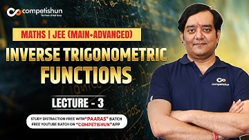 #3- Inverse Trigonometric Function--IIT JEE online video