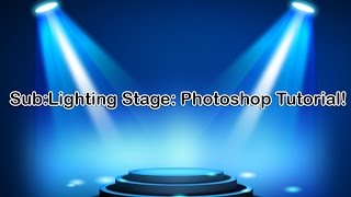 How to Making a Easy Colourful Lighting Stage in Adobe CC - YouTube