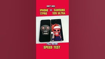 This is the speed test we