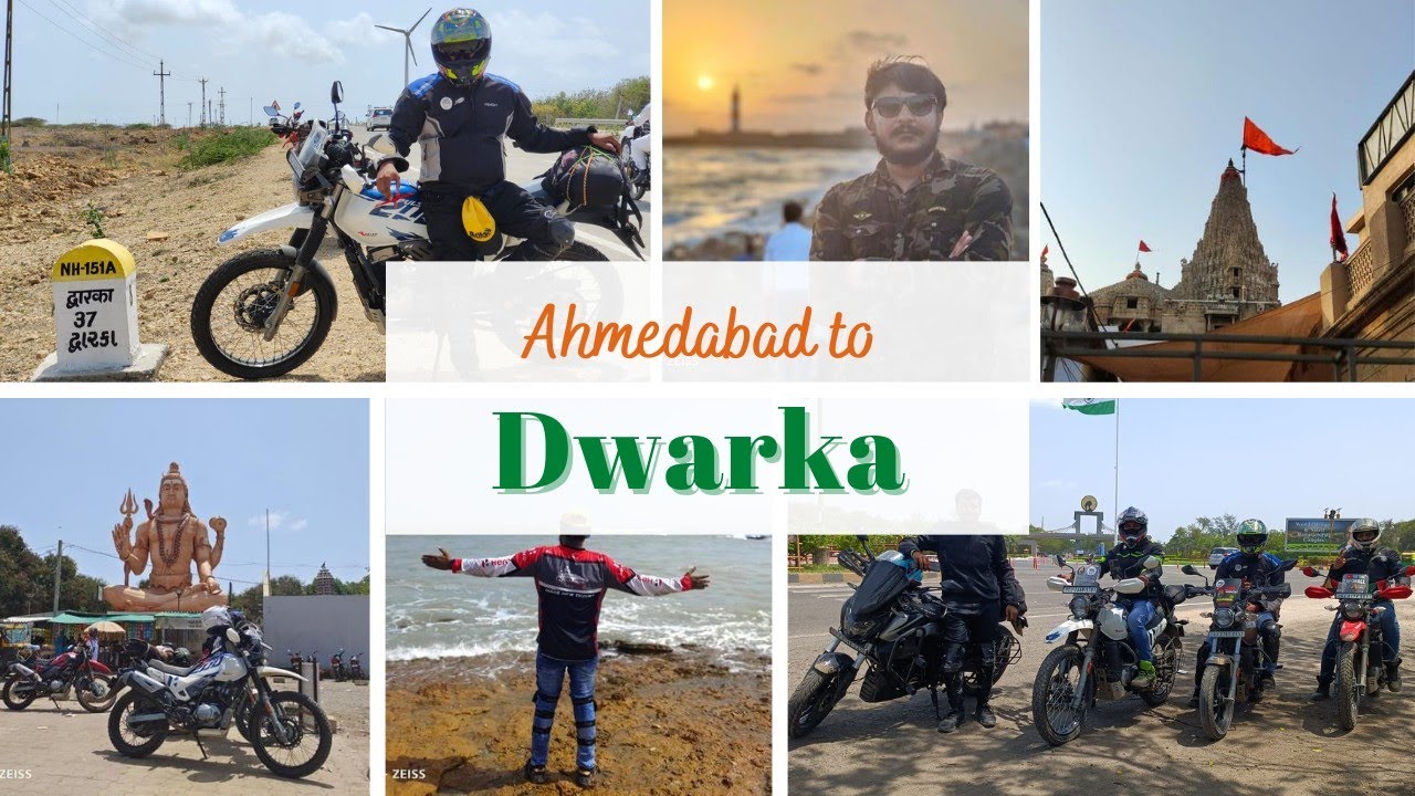 AHMEDABAD TO DWARKA |FULL VLOG1200km BIKE RIDE TRIP||
