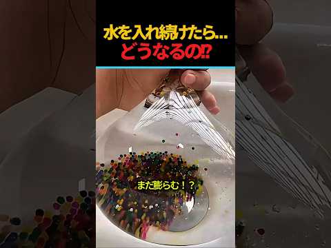 水を入れ続けた結果…#ウォータービーズ #実験 #ASMR #癒し