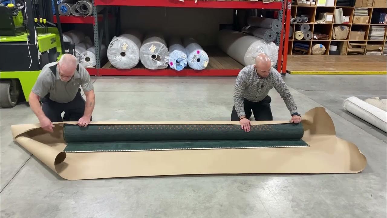 How to wrap a rug for storage YouTube