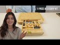 Beautiful Bamboo Charcuterie Board Set | Perfect Party Platter
