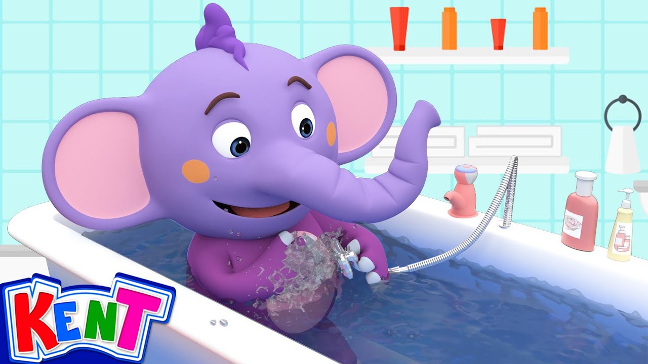 🚿 Bath Time Fun! This Is the Way Song | Nursery Rhymes and Kids Songs | Kent The Elephant