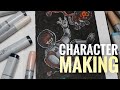 CHARACTER Making - The Space guy | Anish Draws