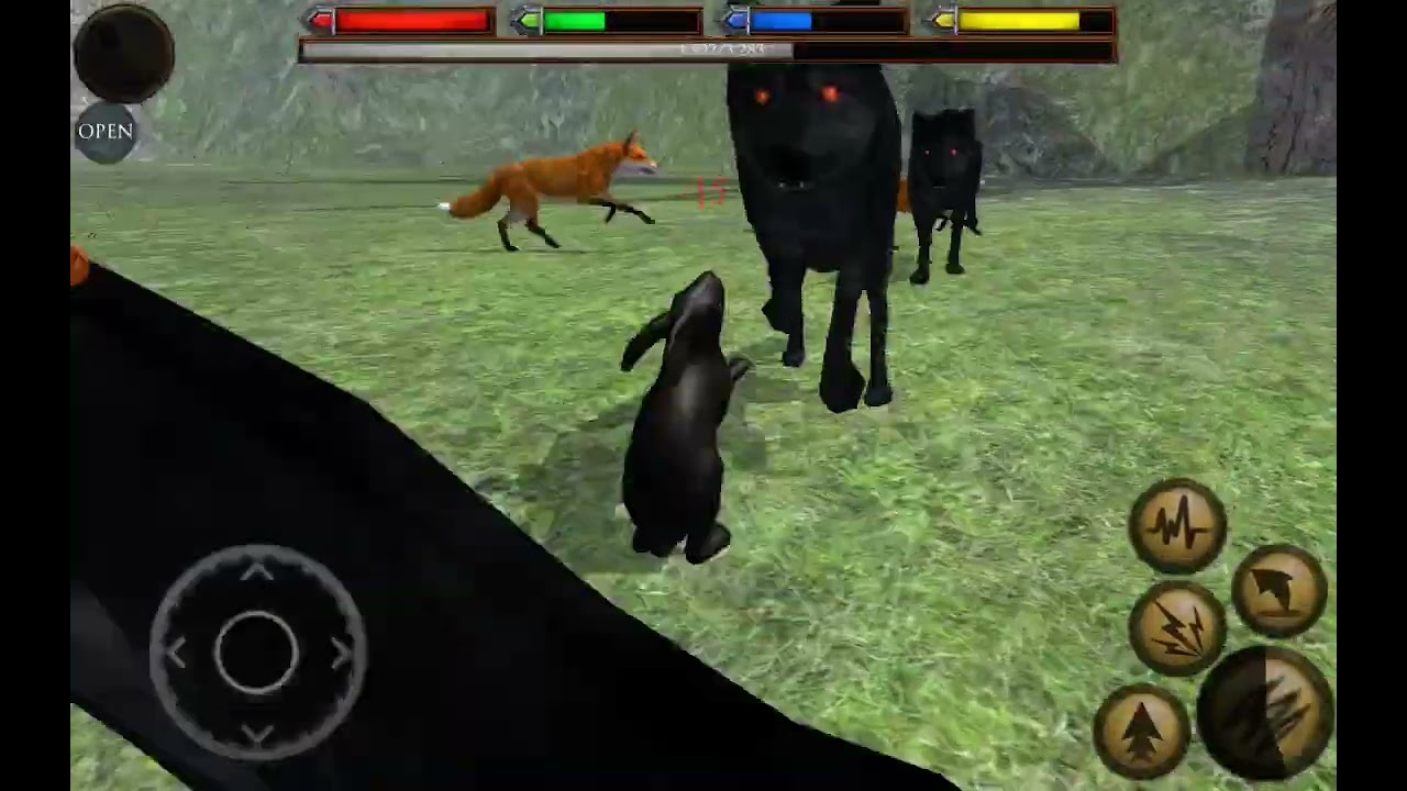 Ultimate Forest Simulator - 3 Shadow Wolf Boss Battle -