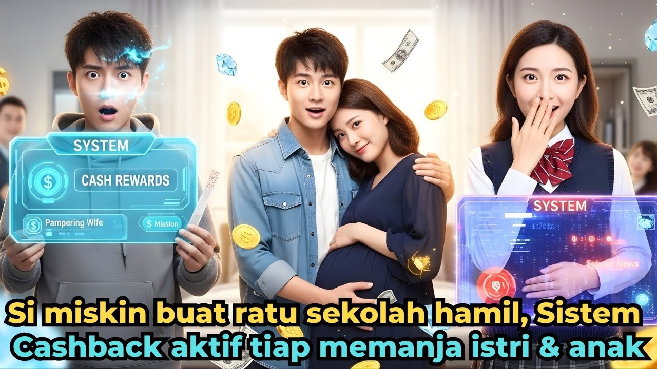 Si miskin buat ratu sekolah hamil, Sistem Cashback aktif tiap memanja istri & anak uang meledak