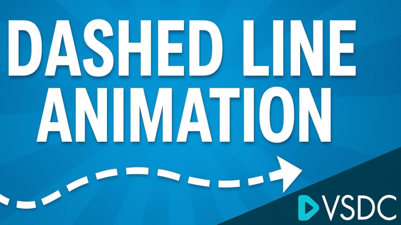 Как создать анимацию пунктирной линии в видеоредакторе VSDC