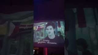 Watching Twilight on a poorly hung projector screen
