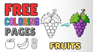Fruits Coloring Book | Free Downloads Of Coloring Pages
