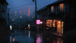 Rainy Tokyo Café at Midnight ☕ Cozy Lofi Beats for Relaxing & Working