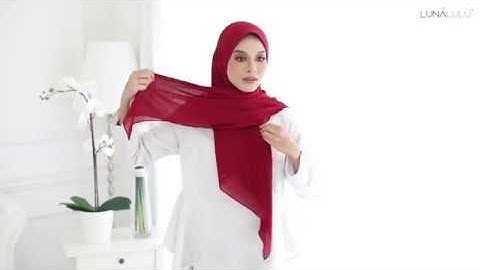 Nadraa Instant Chiffon Bawal : 5 quick style