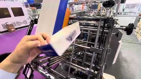 paper food tray box forming machine HBJ~D800GS with fully servo motor running