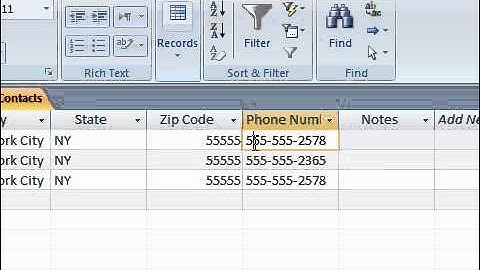 61 Use the Zoom Box in Access 2007