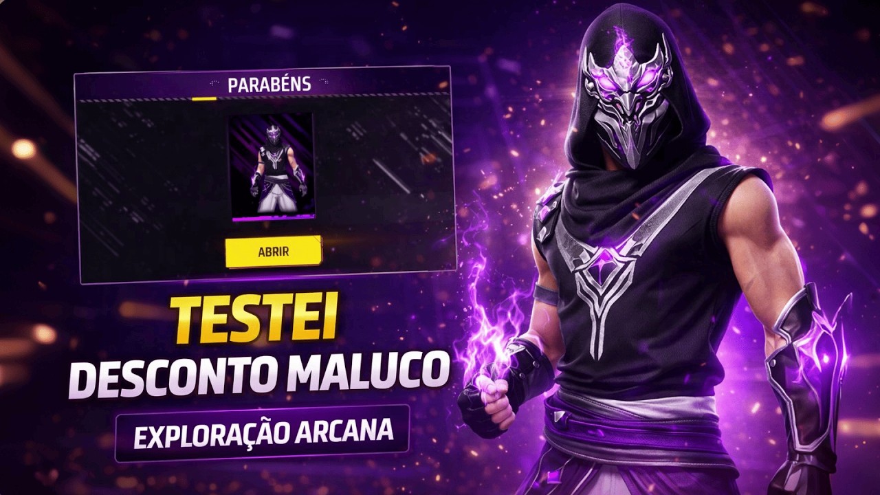 TESTEI O DESCONTO MALUCO NO FREE FIRE! 😱 VALE A PENA?