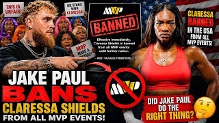 Jake Paul Bans Claressa Shields from All MVP Events and Her Fans Are FURIOUS!