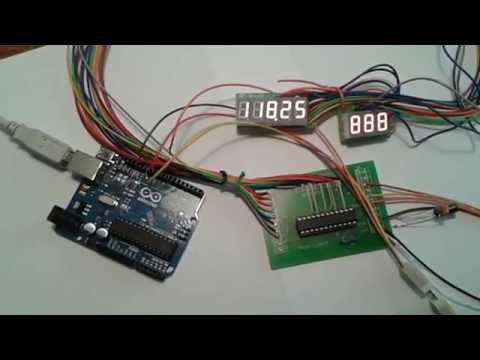 Demo Arduino Uno and Max7219 7-segment driver