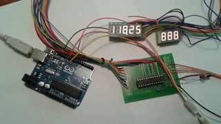 Demo Arduino Uno and Max7219 7-segment driver