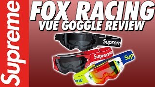 Supreme Fox Racing VUE Goggles Black