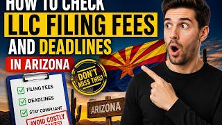 How to check LLC filing fees and deadlines in Arizona