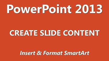 MOS Review - PowerPoint 2013 - Create Slide Content - Part 4 of 6