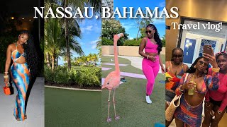 BAHAMAS TRAVEL VLOG! TOOK MY SISTER AND BESTIE ON A GIRLS TRIP + YOGA WITH FLAMINGOS + MORE | CHEV B