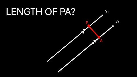 How to Find the Distance Between Parallel Lines
