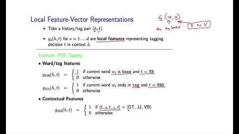 Natural Language Processing by Michael Collins, Columbia University P112  04 GL