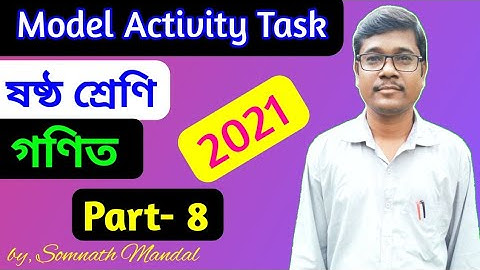 Class 6 Math Model Activity Task Part 8 (November) || Wbbse Model Activity Task 2021