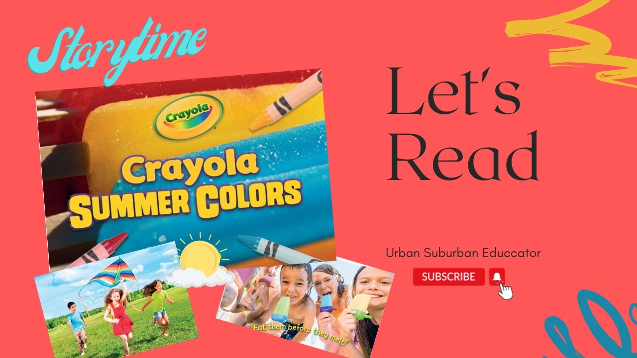 #Read Aloud Crayola Summer Colors #Kindergarten #First #Kids - YouTube