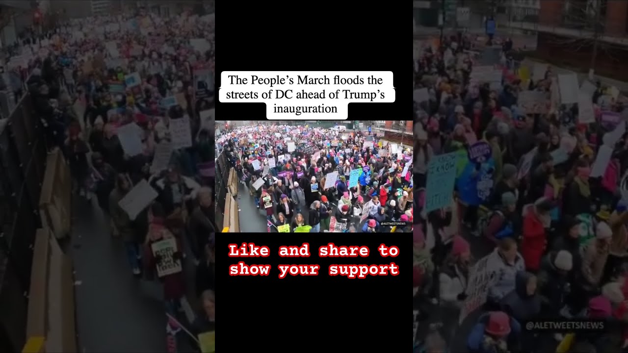  Breaking THOUSANDS Gather In D C AgainstTrump Inauguration