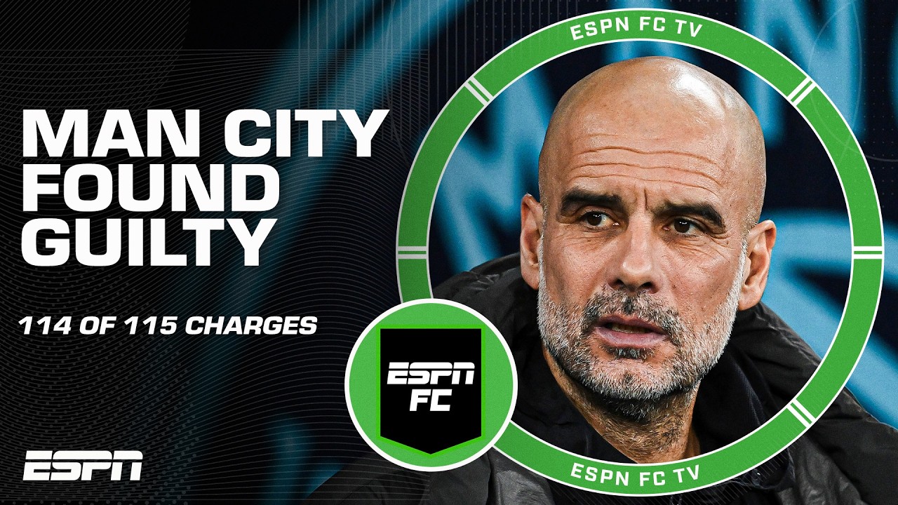 🚨 Man City found GUILTY on 114 of 115 charges from the Premier League 😳 FULL REACTION | ESPN FC