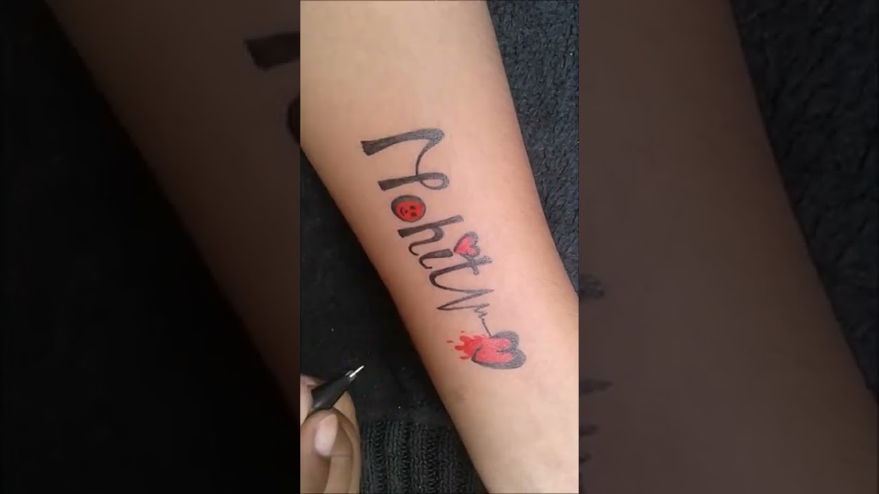 Mohit Name Tattoo Design - YouTube
