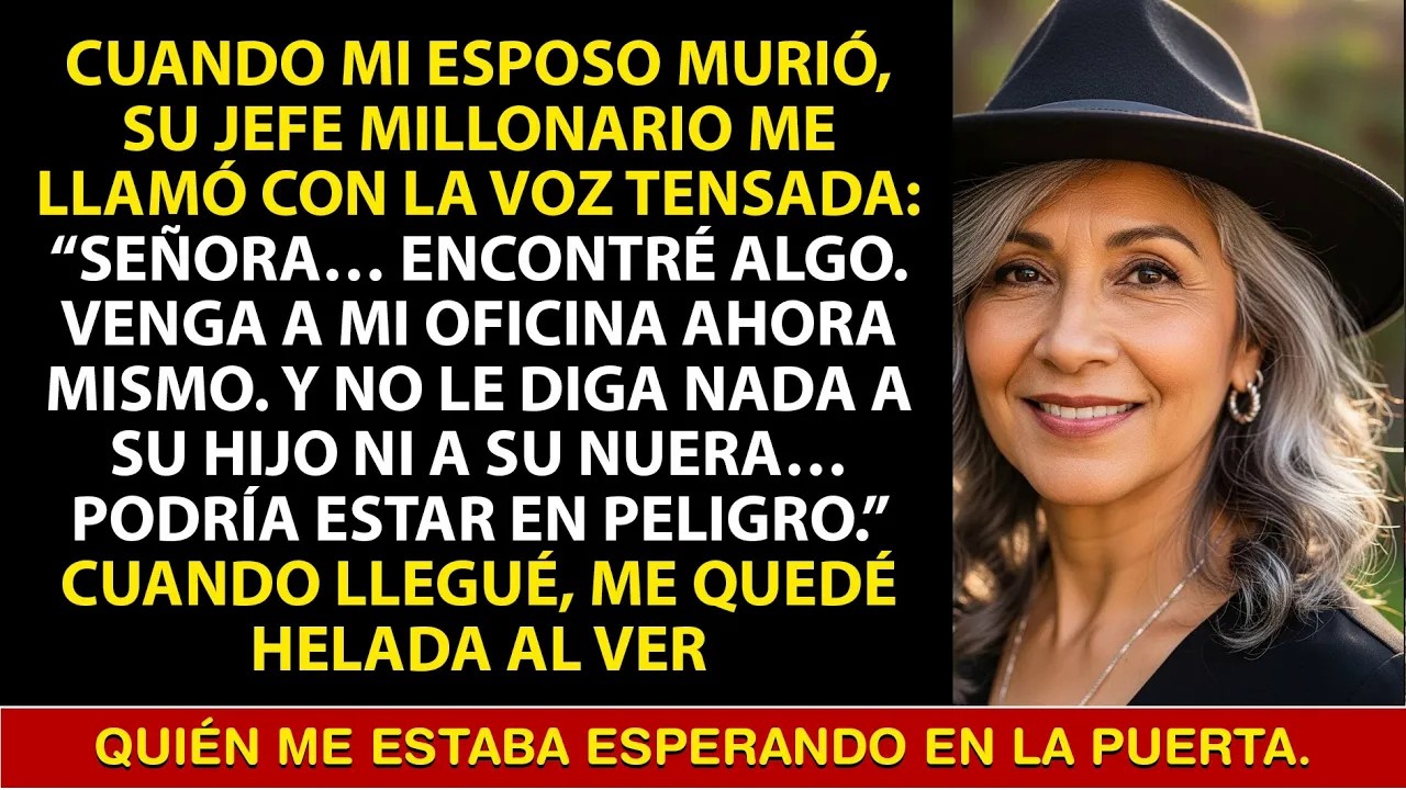 En el entierro de mi esposo, su jefe me llamó nervioso： “¡Señora, vea esto!”