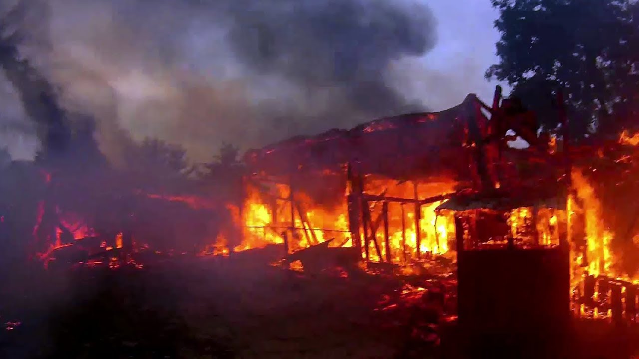 Incendiu Salcea, 1 iunie 2019 | Pompieri în acțiune