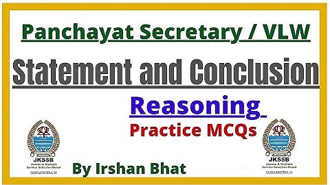 Statement and Conclusion || JKPSI ||