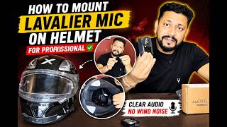 Lavalier MIC Mount on Helmet | How To Mount | DJI Action 6 Camera