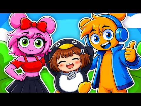 WE BECAME A GUGU GAGA PENGUIN FAMILY IN ROBLOX 🐧😱
